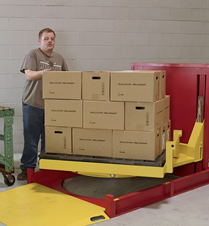 Posicionador de tarimas, RollOn con tornamesa 360